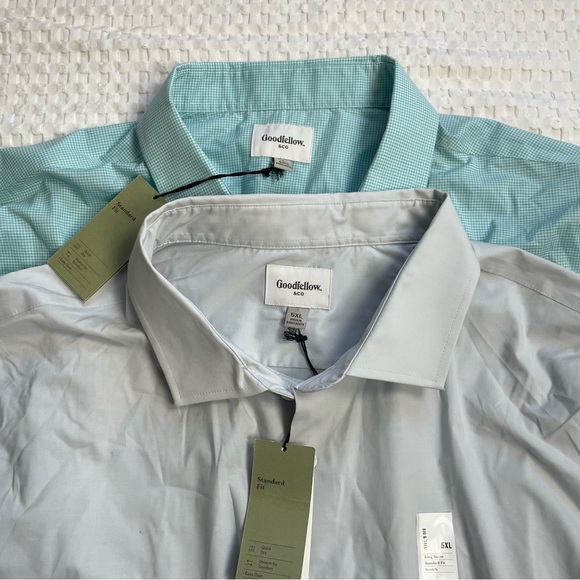 Goodfellow & Co Other - Goodfellow Easy Care Button Down Shirt 5XL Mens NWT Set Of 2 Long Sleeve